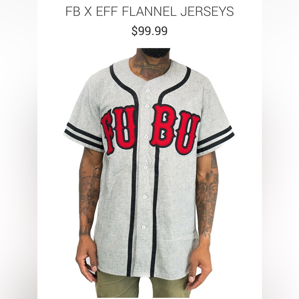 NWOT - AUTHENTIC LIMITED EDITION FUBU BASEBALL JERSEY